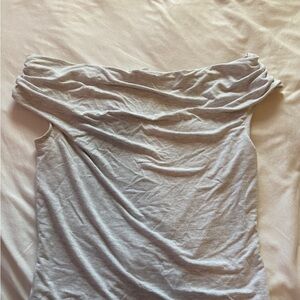 Garage White Off-Shoulder Knit Top